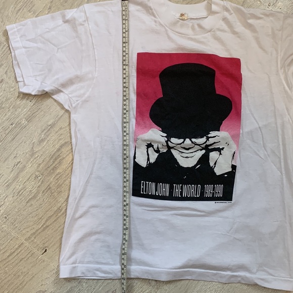 VINTAGE | Elton John 1989/90 Tour T-Shirt - Picture 8 of 9